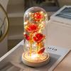 LED Luminous Rose Flowers in Glass Cover - Perfect Gift for Mother's Day, Valentine's Day, and Christmas