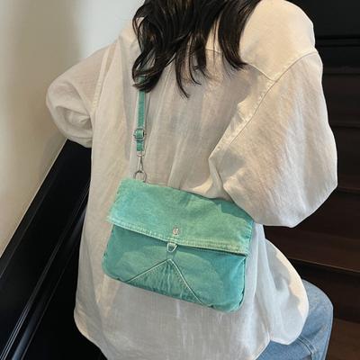 Crossbody Bag Backpack Casual and Lightweight Single-shoulder Bag Denim Messenger Bag