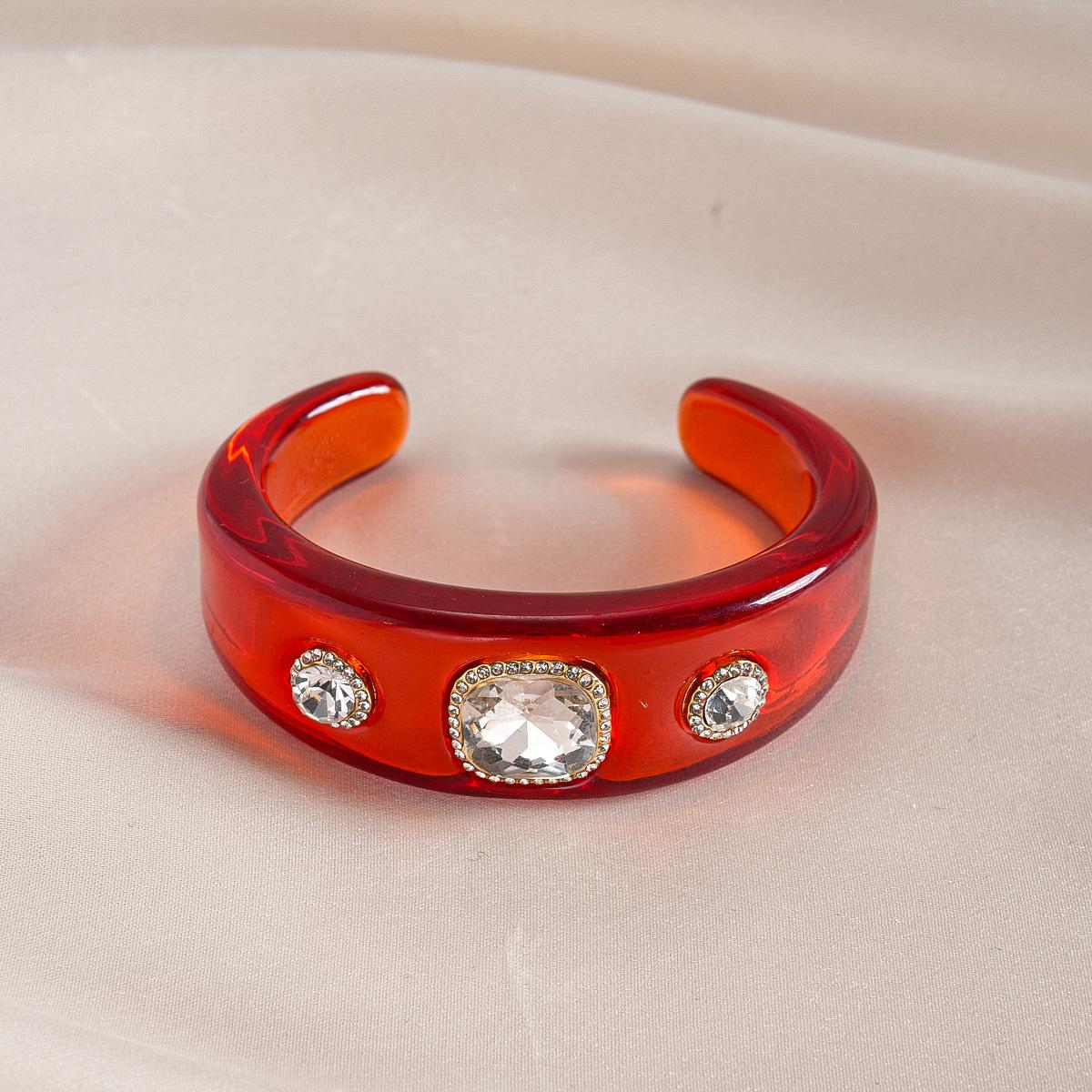 Ветряной Алмазный Смоляной Геометрический Круглый Цветной Открытый Браслет Браслет