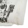 Hydrogen Made In Italy Skull Print Short Sleeve Vintage Processing T-shirt Men's Used