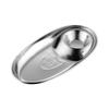 Stainless Steel Dinner Tray Snack Dish Appetizer Serving Platter Lunch Container Dumpling Plates Kitchen Gadget