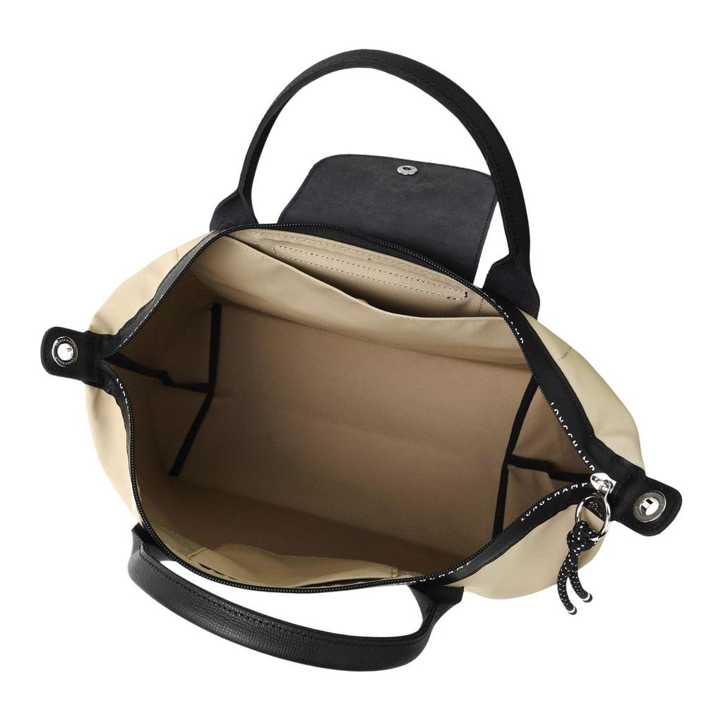 Longchamp Le Pliage Energy Logo Geprägt Reißverschluss Recycelter Canvas Tragetasche Damen Tragetasche Beige 1515HSR299