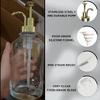 500ml Clear Glass Olive Oil Dispenser Bottles for Kitchen Bathroom Set of 2 Gift