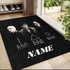 Custom Name Gryffindor Pride Fire Carpet Rug Customizable Soft Washable Anti-Slip Home Living Room Sofa Mats Personalized Rug. 090985