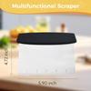 Bench Scraper, Stainless Steel Food Scraper Tool,Dough Scraper and Pastry Cutter With Scale,Food Chopper Baking Supplies Kitchen Gadgets