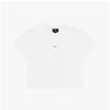 ApeSSe Cohbw F26387 Tag White Black Micro Logo Boxy Women S Short Sleeve Tee