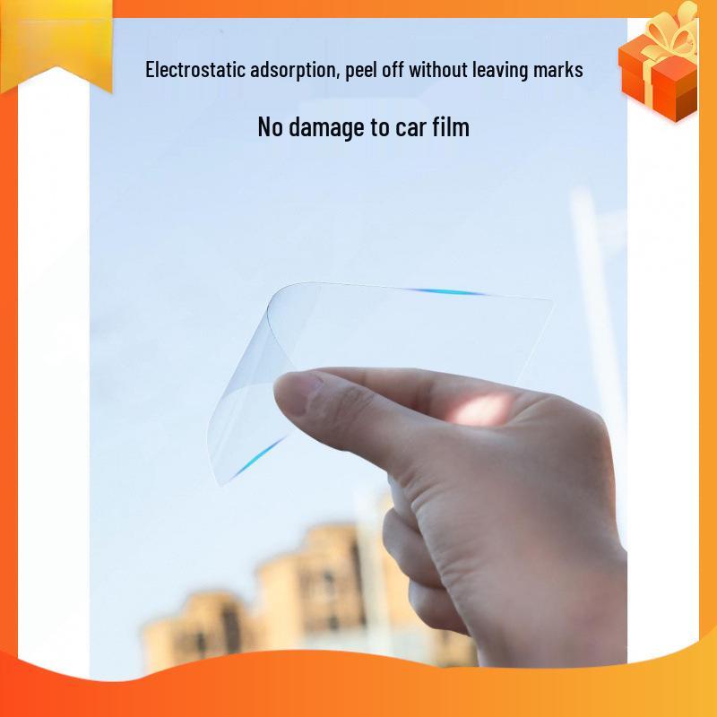 Transparent Static Cling Sticker for Dashcam, Insurance, and Vehicle Inspection Mark