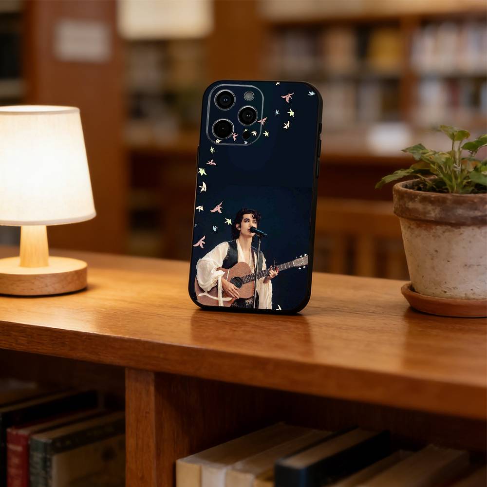 Singer C-Conan G-Gray-S Phone Case For iPhone 17,16,15,14,13,12,11 Plus,Pro Max,XS,Soft Silicone Black Cover