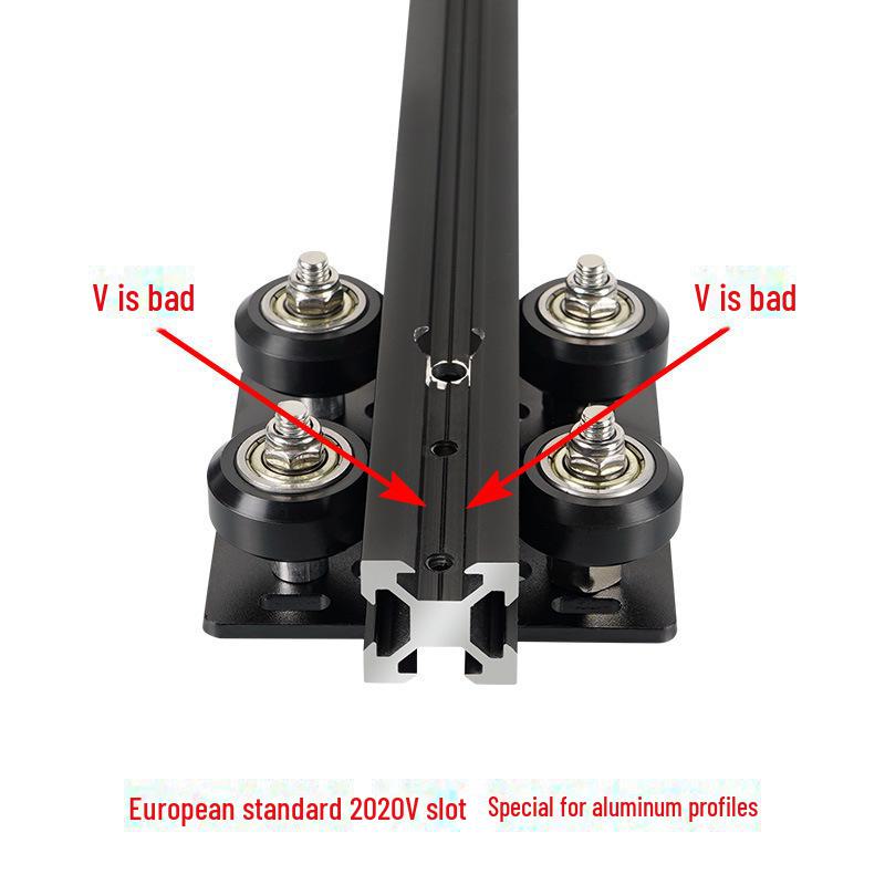 Europäischer Standard V-Slot Aluminiumprofil Riemenscheibe Portalplatte für 3D-Drucker