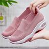Changfengshu Women's shoe processing Customized platform shoes Soft sole Comfortable air cushion shoes Flying woven casual shoes Breathable heighteni