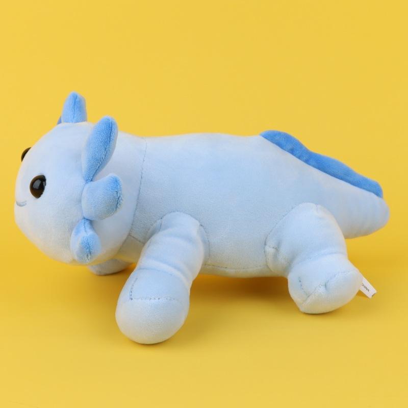 Cztery kolory przyczajona salamandra aksolotl kreskówka śliczna sześciokątna lalka dinozaura pluszowa zabawka dla dzieci