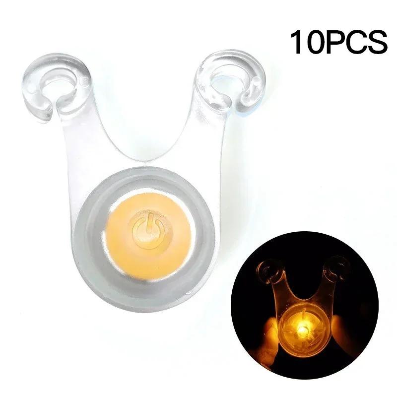 10pcs Tent String Rope Light Guard Hanging Lights Mini Flashlight LED Outdoor Camping Accessories Fishing Warning Safety Lamp