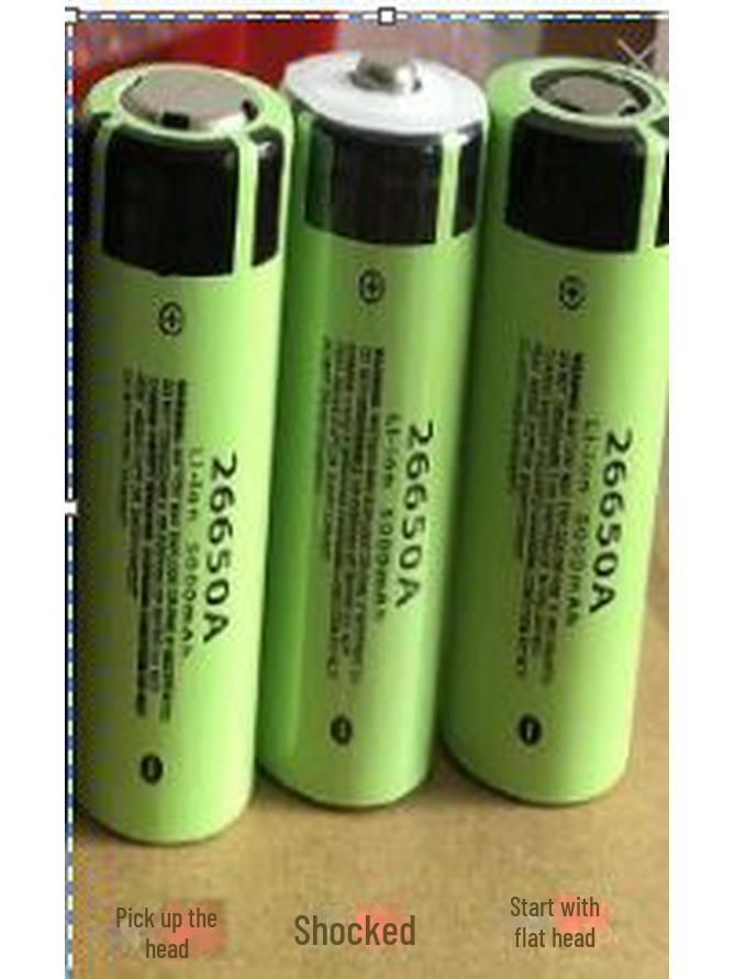 Panasonic NCR26650A 5000mAh 5C Lithium Battery for High-Power Flashlights