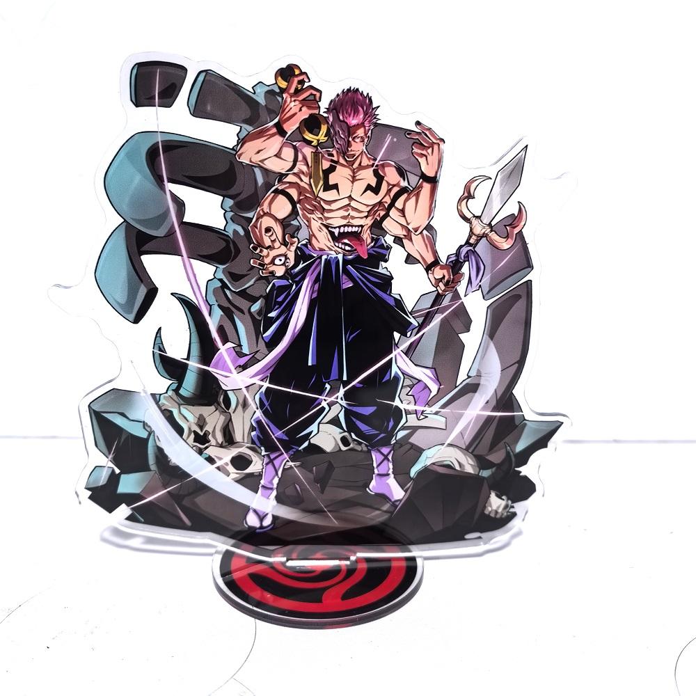 Jujutsu Kaisen Choso Satoru Gojo Fushiguro Toji Geto Suguru Acrylic Stand Model Kawaii Cartoon Bottle Inumaki Toge Desk Decor