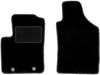 Black Front Floor Mats For: Fiat 500 Cabrio, Hatchback (2007-2013)