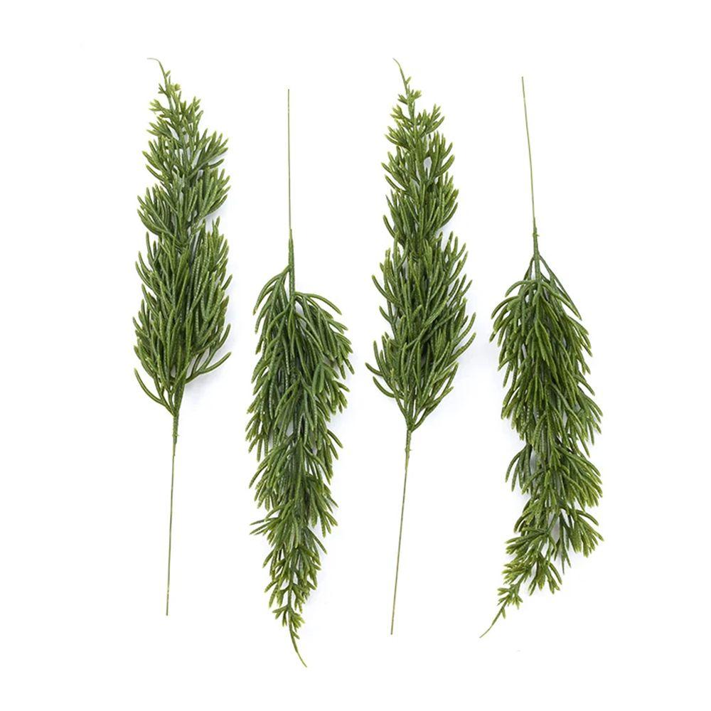 10/30pcs Artificial Plants Home Decor Wedding Bridal Home Vase Outdoor Garden Green Christmas Tree Holiday Party Decor Accessory