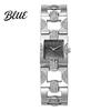 Orologio da polso formale da donna Braccialetto con strass Quadrante quadrato Classico Casual