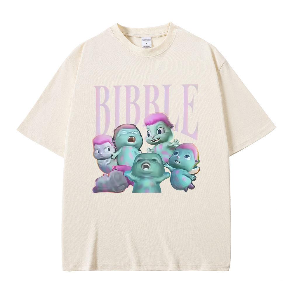 Funny Bibble Graphic T Shirts Unisex Women Casual Humor Short Sleeve Tshirt Oversized Streetwear Unisexs Pure Cotton Tops Tshirts