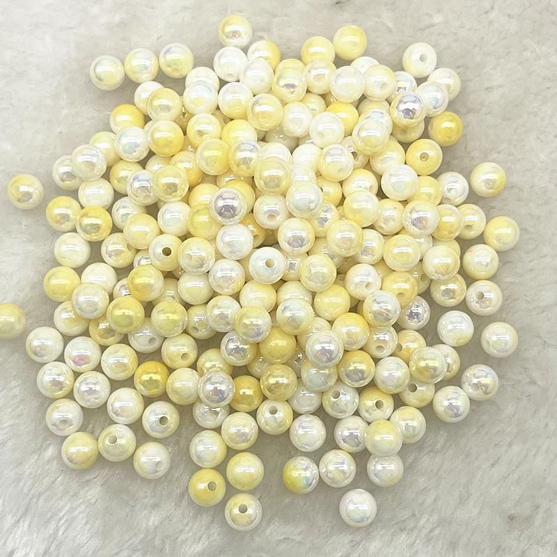

6mm 8mm 10mm Round Acrylic Pearl Beads Loose Spacer Beads for Jewelry Making DIY Bracelet Necklace Pendant Earrings 6mm(100pcs)