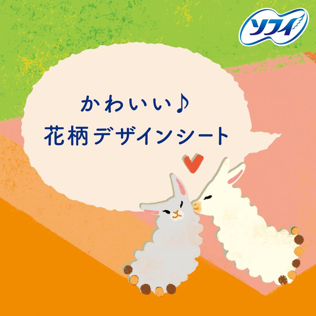 Sofy Fluffy Comfortable Long Unscented 56 Pieces x 2 Pack [Bulk Purchase] (unicharm Sofy)