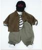 Korean Retro 2025 Autumn Unisex Casual Loose Fit Pants - Pure Cotton Children's Harem Carrot Style