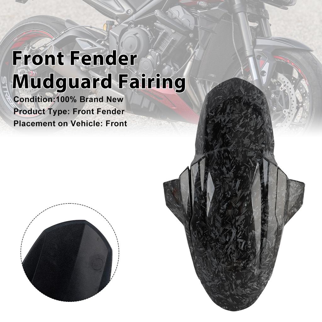 Topteng Front Fender Mudguard Fairing For Street Triple 765 R RS 2020 2021 2022 2023 2024 2025