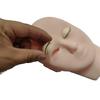 Wimpern-Mannequin-Kopf simuliert mit abnehmbaren Augenlidern Multifunktionale Übungskopf-Modell-Make-up-Versorgung für falsche Wimpernverlängerungen