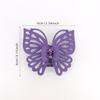 9cm Sweet Women Girl Young Fashion Gift Back Head Clip Hairpin Candy Color Single Layer Hollow Wing Antennae Butterfly Hair Claw