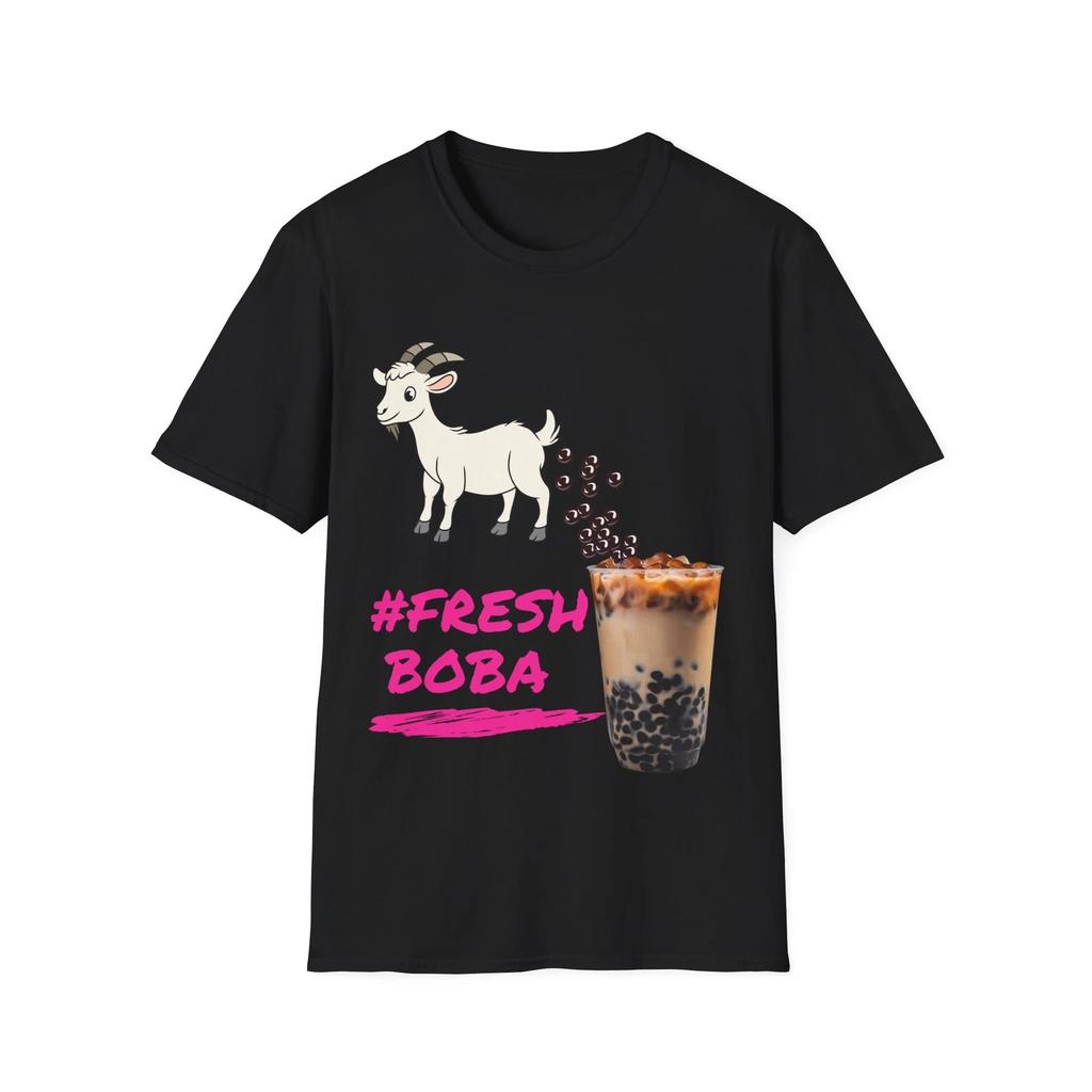 Fresh Boba Unisex Softstyle T shirt - Fun, Trendy Tee for Boba Lovers