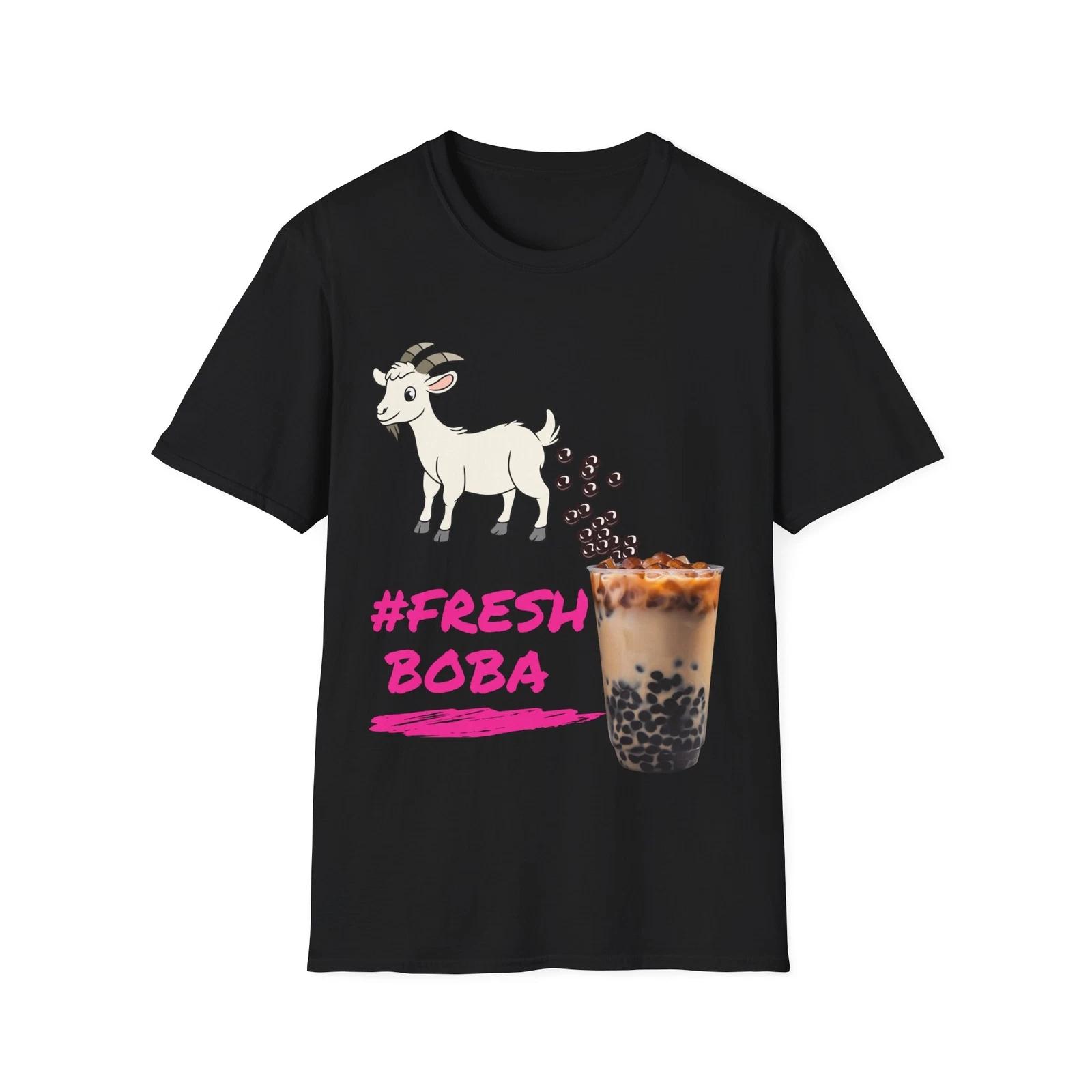 Fresh Boba Unisex Softstyle T shirt - Fun, Trendy Tee for Boba Lovers S