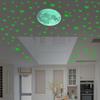 1 Glow Stars In the Set Wall Moon Pattern Stickers Dark PVC Bedroom Ceiling Decals Home Decor