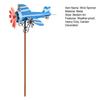 Avión de Hélice Molinillo de Viento Veleta de Metal Avión Vintage Escultura de Molino de Viento Cinético Decoración para Jardín Exterior Patio Césped