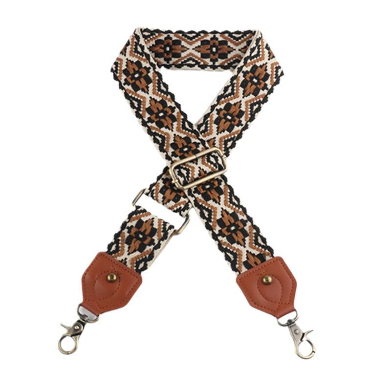Retro etnický styl 5CM nastavitelný popruh na crossbody tašku pro ženy