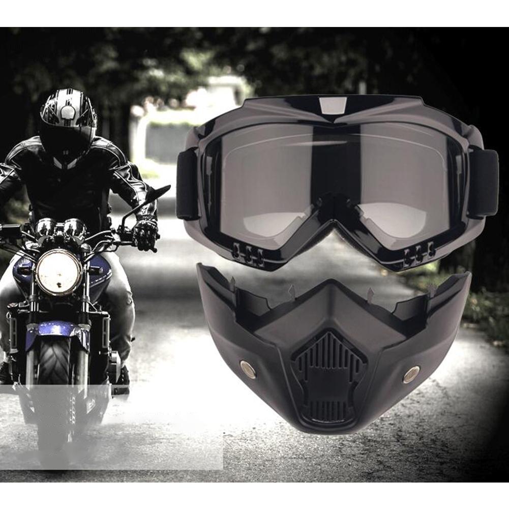 Detachable Anti-fog Mask Goggles Helmet Goggles for Riding Ski Motorcycle