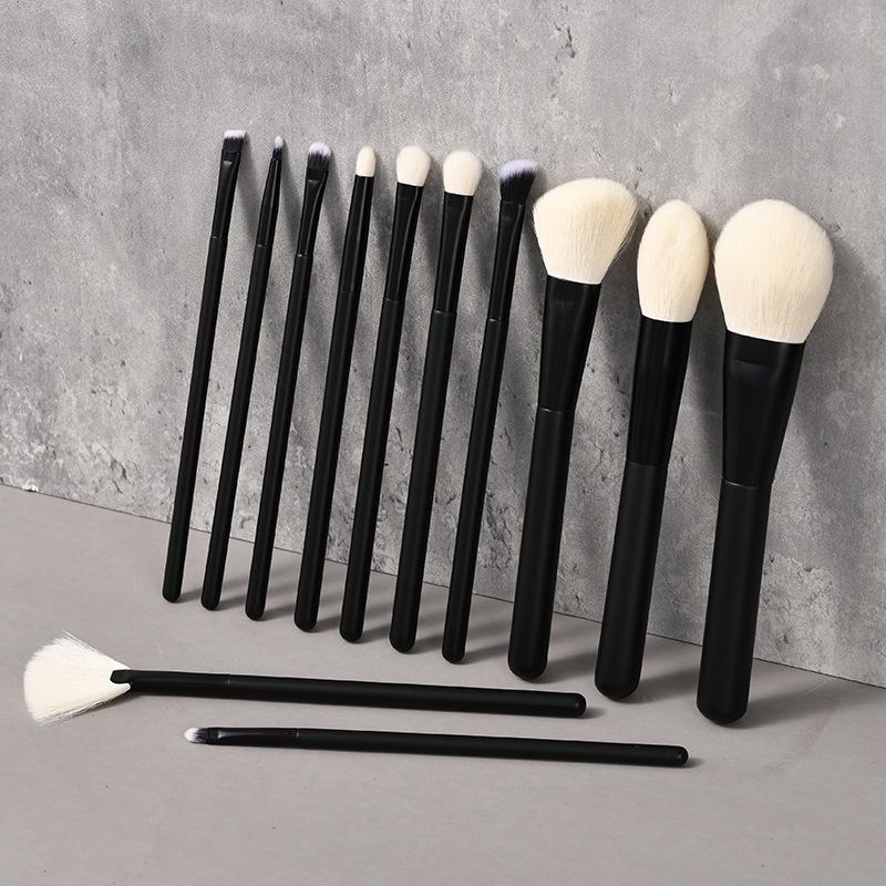 

Anmei 18-Piece Animal Hair Makeup Brush Set - Includes Wool Eyeshadow and Foundation Brushes