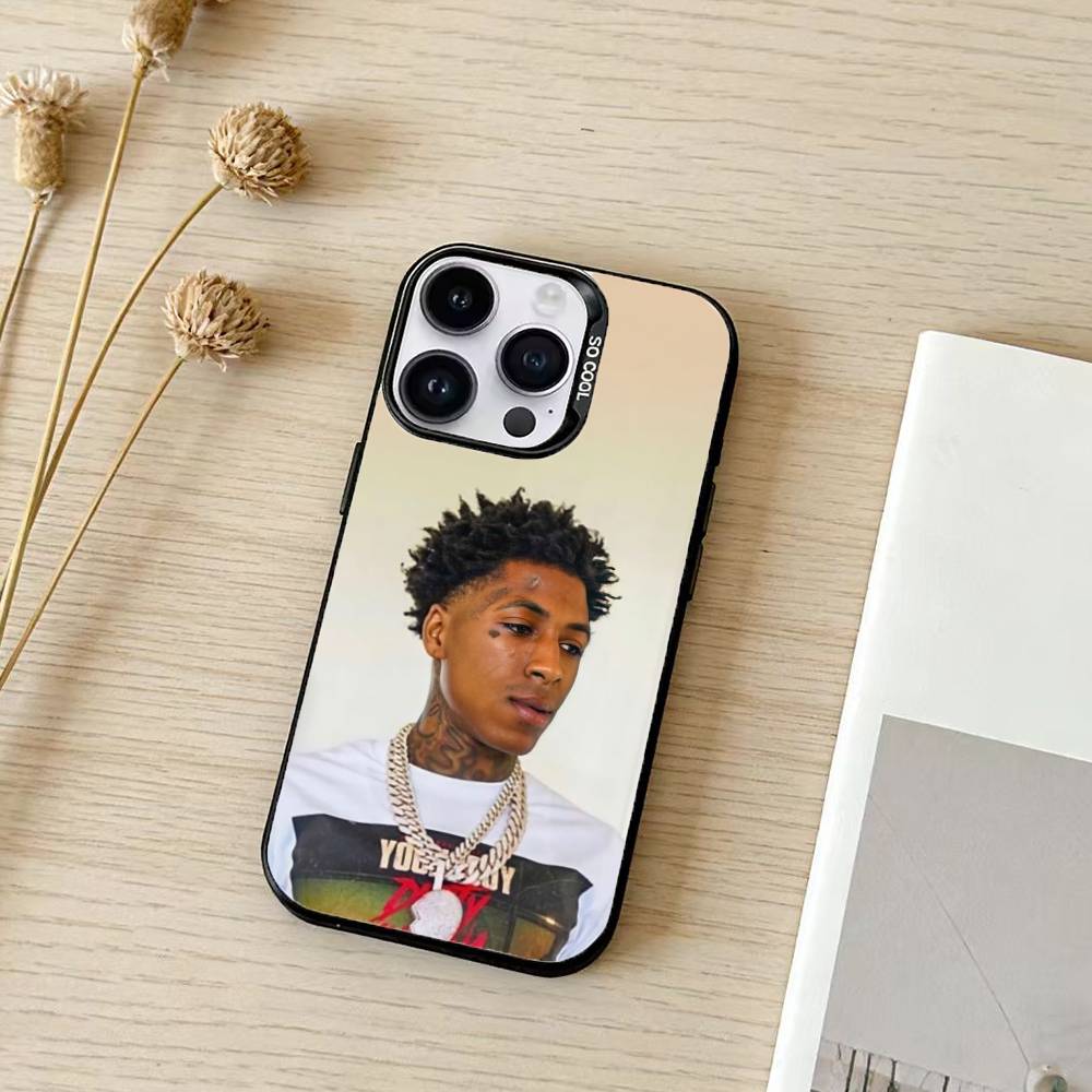 Rapper YoungBoy Never Broke Again Phone Case For iPhone 17,16,15,14,13,12,11,Pro Max,Plus Candy Silver Cover