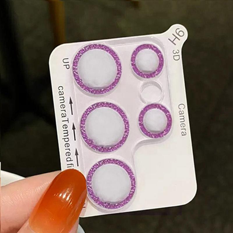 Samsung Galaxy S22 S23 S24 Plus / S22 S23 S24 Ultra Bling Ochranný prstenec objektivu fotoaparátu Tvrzené sklo