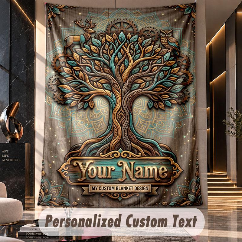 Nature Landscape (108) Theme Custom Tapestry Personalized Custom Name Text Wall Hanging Tapestry Home Decor Background Cloth