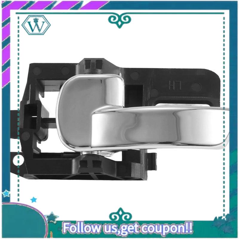 AA92-Interior Inner Door Handle Front Rear For Nissan Qashqai J10 2007-2013 Silver  Black Left