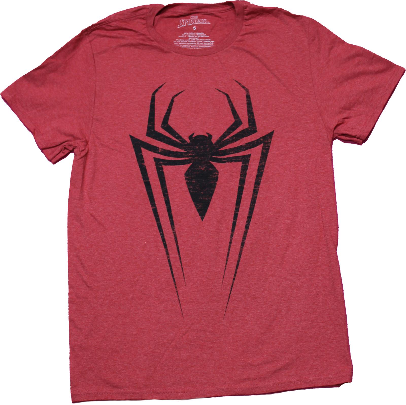 Spider-Man New Adult T-Shirt - Distressed Spider Logo S разноцветный
