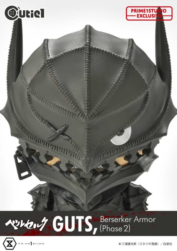 Figura de Exposição Berserk Cutie1 Guts Armadura Berserker Genuína Arte Original Kentaro Miura Produtos de Exposição (Estágio)