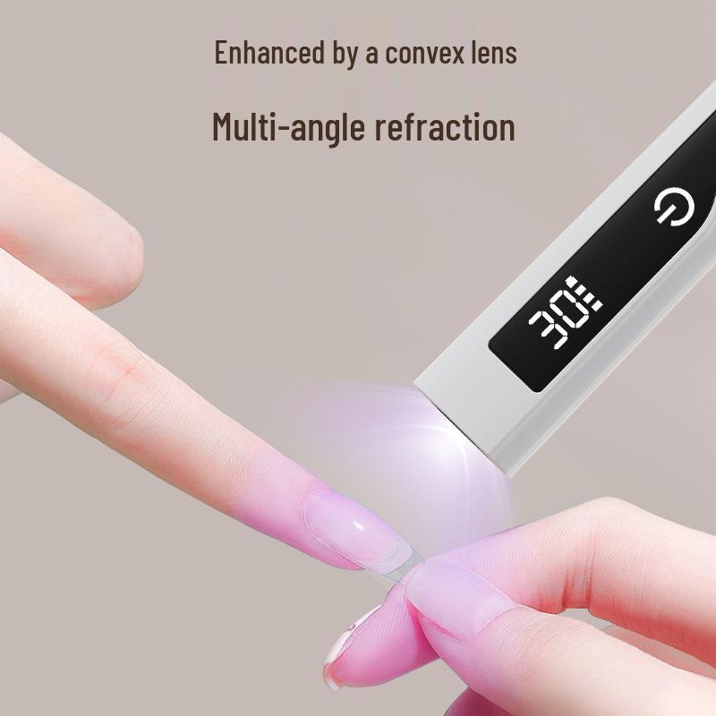 UV Nail Art Mini Portable Rechargeable Curing Lamp - Salon Exclusive Handheld Straight Lamp