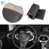 For Renault Koleos Samsung QM5 2007-2014 Koleos 2008-2016 Car Interior Accessories Steering Wheel Cover Microfiber Leather Trim