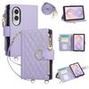 Crossbody Long Lanyard Zipper Cards Solt Wallet Leather Case for Samsung Galaxy Z Fold8 Fold 8 Wide Shockproof Book Stand Cover