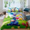 (Pimpi) Set Biancheria da Letto, Copripiumino con Stampa 3D di Cartoni Animati, Morbido e Confortevole, Misura King Size, Adatto come Regalo per Ragazzi e