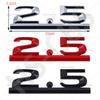 1Pc Metal 3D 2.5 Letter Emblem Car Rear Trunk Displacement Badge Auto Body Tailgate Stickers Car Styling Accessories
