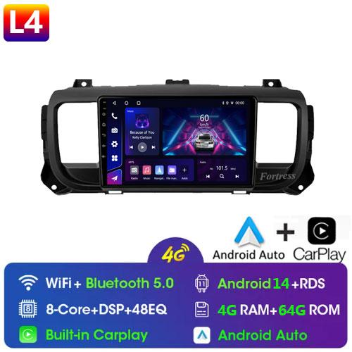 For Citroen Jumpy Peugeot Expert 2016 - 2021 Android Car Radio Multimedia Player Carplay Navigation GPS Touch Screen Auto Stereo