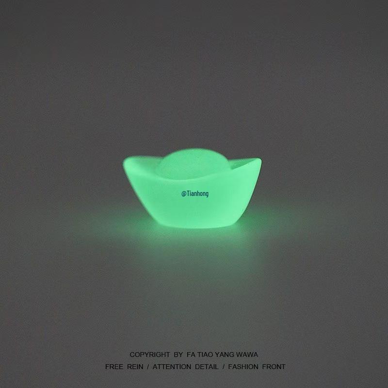 Creative Luminous Ingot Micro Landscape Desktop Ornament - Miniature Gift Decoration