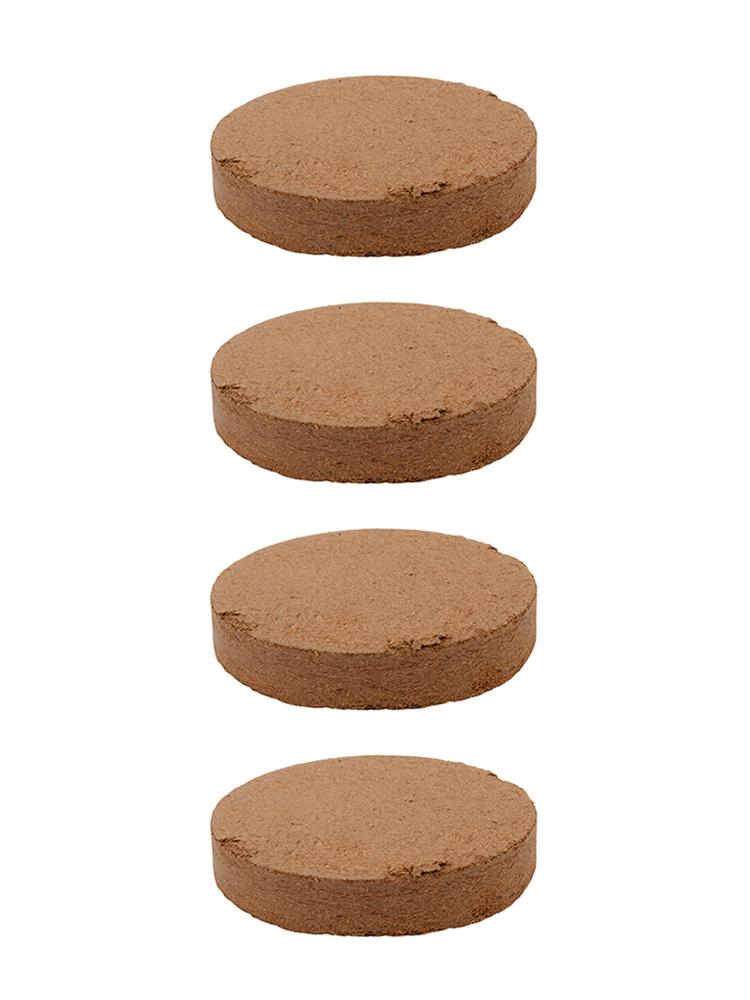 Ziemia nawilżająca kokosowa, krążki ziemi zagęszczonej o średnicy 60 mm, kompaktowe podłoże do uprawy, wsparcie kiełkowania