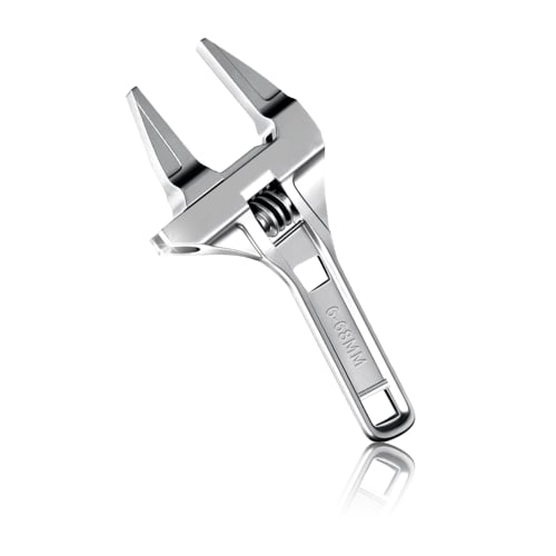 

Разводной ключ Benrii, Широкий гаечный ключ для смесителя, Большой зев, Трубный ключ, Регулируемый диапазон (6-68мм), Тонкий и легкий, для водопроводных труб и сантехники